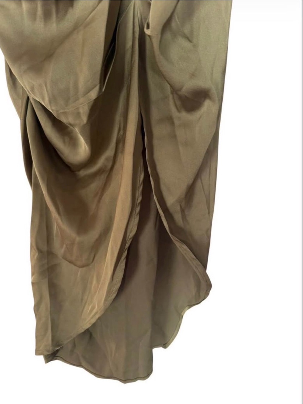 PrettyLittleThing Olive Draped Corset Midi Dress - Picture 6 of 7